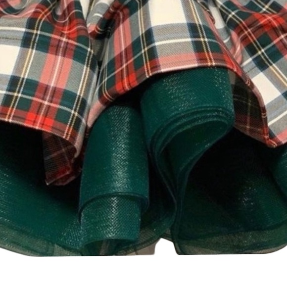 ACCEPTING OFFERS Posh Cheeks Girl Holiday Plaid Dress New - Picture 10 of 13